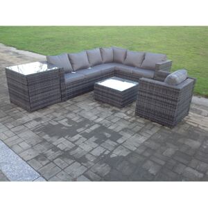 Fimous Rattan Corner Sofa Set Garden Furniture Chair Coffee Side Table Fimous Rattan Corner Sofa Set Garden Furniture Chair Coffee Side Table
