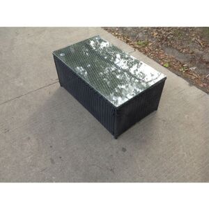 Fimous Rattan Oblong Coffee Table Outdoor Garden Furniture Patio Furniture Black Fimous Rattan Oblong Coffee Table Outdoor Garden Furniture Patio Furniture Black