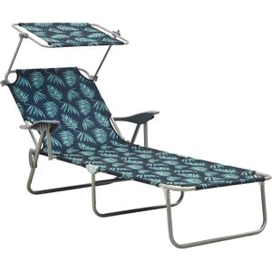 vidaXL Folding Sun Lounger Steel - 310338 vidaXL Folding Sun Lounger Steel - 310338
