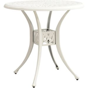vidaXL Garden Table Aluminum 78x78cm White vidaXL Garden Table Aluminum 78x78cm White