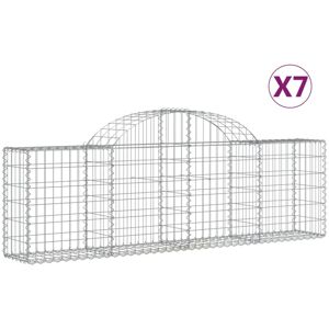vidaXL Arched Gabion Basket 7 pcs 200x30x60/80 cm - Gabion Basket vidaXL Arched Gabion Basket 7 pcs 200x30x60/80 cm - Gabion Basket