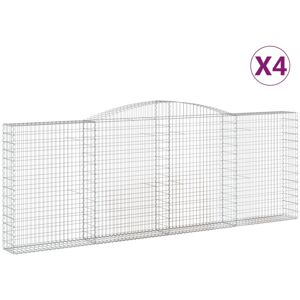 vidaXL Arched Gabion Basket - Garden Decorative Retaining Wall vidaXL Arched Gabion Basket - Garden Decorative Retaining Wall