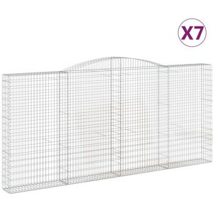 vidaXL Arched Gabion Basket 7 pcs - Garden Decor vidaXL Arched Gabion Basket 7 pcs - Garden Decor