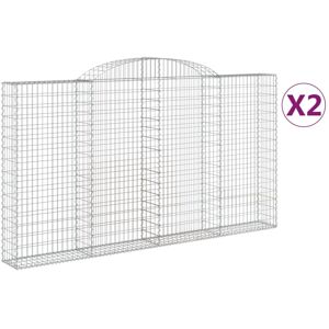vidaXL Arched Gabion Baskets - Garden Decorative Retaining Wall vidaXL Arched Gabion Baskets - Garden Decorative Retaining Wall