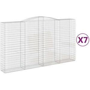 vidaXL Arched Gabion Basket 7 pcs - Gabion Basket vidaXL Arched Gabion Basket 7 pcs - Gabion Basket
