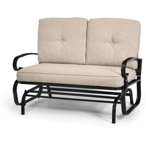 Costway 2 Seats Outdoor Swing Glider Chair Patio Loveseat Glider Rocking Bench Costway 2 Seats Outdoor Swing Glider Chair Patio Loveseat Glider Rocking Bench
