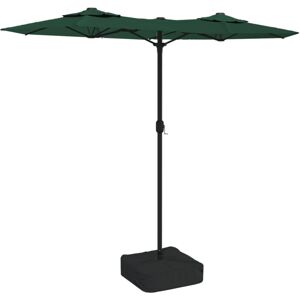 vidaXL Double-Head Garden Parasol with LEDs - Garden Parasol vidaXL Double-Head Garden Parasol with LEDs - Garden Parasol