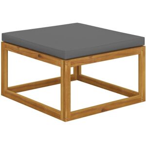 (dark grey, footrest) vidaXL Sofa Set Outdoor Wooden Lounge Set with Cushions So (dark grey, footrest) vidaXL Sofa Set Outdoor Wooden Lounge Set with Cushions So