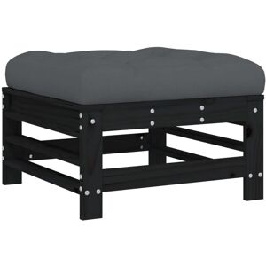 (black pine, footrest) vidaXL Middle Sofas Patio Wooden Sectional Sofa with Cush (black pine, footrest) vidaXL Middle Sofas Patio Wooden Sectional Sofa with Cush