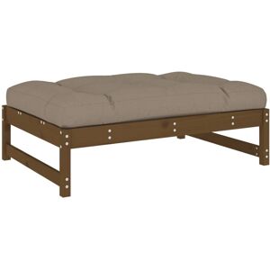 (honey brown pine, footrest) vidaXL Middle Sofa Patio Footrest Sectional Sofa wi (honey brown pine, footrest) vidaXL Middle Sofa Patio Footrest Sectional Sofa wi