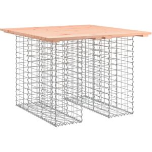 vidaXL Garden Bench Brown - 102x100x72 cm Outdoor Seat Gabion Wood vidaXL Garden Bench Brown - 102x100x72 cm Outdoor Seat Gabion Wood