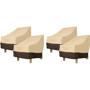 Exogio 4 Pack Patio Adirondack Chair Cover 31X33X36 Inch Heavy Duty Outdoor Cover 420D, Exogio 4 Pack Patio Adirondack Chair Cover 31X33X36 Inch Heavy Duty Outdoor Cover 420D,