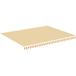 vidaXL Replacement Fabric for Awning Yellow and White 4.5x3.5 m Outdoor Canopy vidaXL Replacement Fabric for Awning Yellow and White 4.5x3.5 m Outdoor Canopy