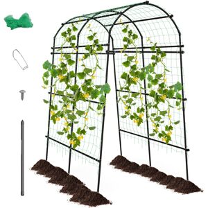 Costway 230CM Garden Arch Heavy Duty Arbor Climbing Trellis Pergola Decoration Costway 230CM Garden Arch Heavy Duty Arbor Climbing Trellis Pergola Decoration