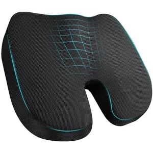 RaMokey Cushion for Office Chair Memory Foam Coccyx Pain Relief Cushion Pillow for Back RaMokey Cushion for Office Chair Memory Foam Coccyx Pain Relief Cushion Pillow for Back