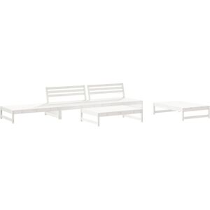 (white) vidaXL Garden Lounge Set Outdoor Modular Sofa Set 6 Piece Solid Wood Pin (white) vidaXL Garden Lounge Set Outdoor Modular Sofa Set 6 Piece Solid Wood Pin
