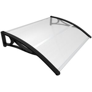 VOUNOT 120x80cm Front Door Canopy Porch Outdoor Awning, Patio Rain Shelter, Blac VOUNOT 120x80cm Front Door Canopy Porch Outdoor Awning, Patio Rain Shelter, Blac