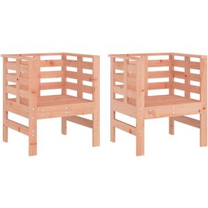 (natural douglas) vidaXL Garden Chairs Outdoor Chair Seat Patio Armchair 2 pcs S (natural douglas) vidaXL Garden Chairs Outdoor Chair Seat Patio Armchair 2 pcs S
