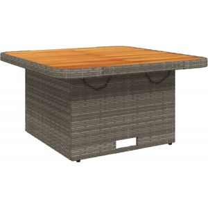 (grey, 80 x 80 x 71 cm) vidaXL Garden Table Outdoor Table Dining Table Poly Ratt (grey, 80 x 80 x 71 cm) vidaXL Garden Table Outdoor Table Dining Table Poly Ratt