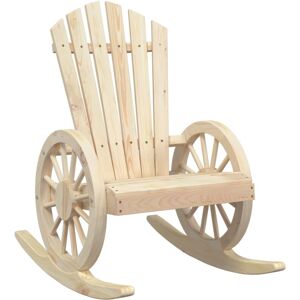 vidaXL Rocking Adirondack Chair Patio Outdoor Rocking Chair Solid Wood Fir vidaXL Rocking Adirondack Chair Patio Outdoor Rocking Chair Solid Wood Fir