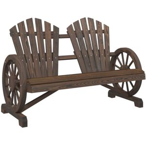 vidaXL Garden Adirondack Chair Outdoor Lounger Chair 2-Seater Solid Wood Fir vidaXL Garden Adirondack Chair Outdoor Lounger Chair 2-Seater Solid Wood Fir