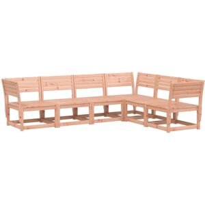 vidaXL Garden Sofa Set 6 Piece Outdoor Sofa Set Corner Sofa Solid Wood Douglas vidaXL Garden Sofa Set 6 Piece Outdoor Sofa Set Corner Sofa Solid Wood Douglas