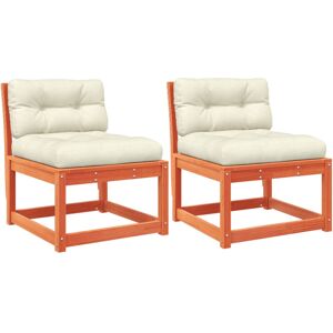 vidaXL Garden Sofa Set with Cushions - Outdoor Pine Wood 2 pcs vidaXL Garden Sofa Set with Cushions - Outdoor Pine Wood 2 pcs