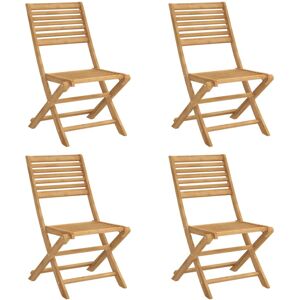vidaXL Folding Garden Chairs Outdoor Dining Chair 4 pcs Solid Wood Acacia vidaXL Folding Garden Chairs Outdoor Dining Chair 4 pcs Solid Wood Acacia