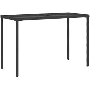 (black, glass) vidaXL Garden Table with Top Patio Dining Table Outdoor Table Pol (black, glass) vidaXL Garden Table with Top Patio Dining Table Outdoor Table Pol