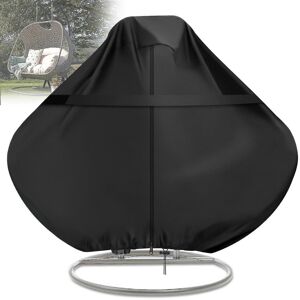 Unbranded (Black, 230x200cm) 600d Hanging Swing Double Egg Chair Cover Garden Patio Outdoo Unbranded (Black, 230x200cm) 600d Hanging Swing Double Egg Chair Cover Garden Patio Outdoo