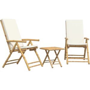 (cream white, 45 x 45 x 45 cm) vidaXL Folding Bistro Set 3 Piece with Dark Grey (cream white, 45 x 45 x 45 cm) vidaXL Folding Bistro Set 3 Piece with Dark Grey