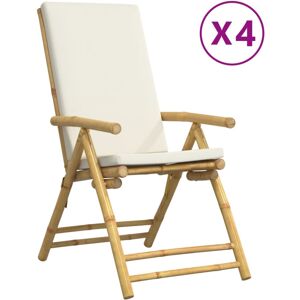 vidaXL Outdoor Chair 3208927 - Patio Bamboo Recliner Set vidaXL Outdoor Chair 3208927 - Patio Bamboo Recliner Set