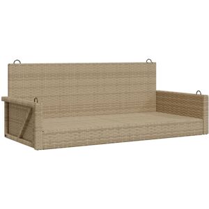 (beige) vidaXL Swing Bench Outdoor Swing Chair Porch Swing Hanging Chair Poly Ra (beige) vidaXL Swing Bench Outdoor Swing Chair Porch Swing Hanging Chair Poly Ra