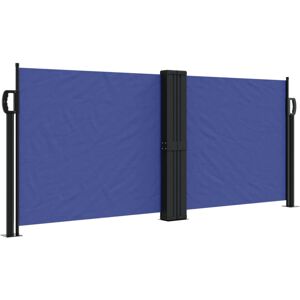 vidaXL Blue 100x600cm Retractable Side Awning - Side Awning vidaXL Blue 100x600cm Retractable Side Awning - Side Awning