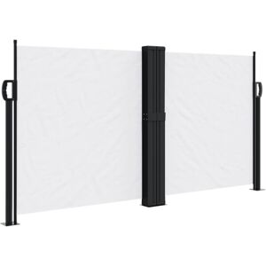 vidaXL 120x600 cm White Retractable Side Awning - Side Awning vidaXL 120x600 cm White Retractable Side Awning - Side Awning
