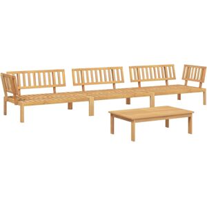 vidaXL Garden Pallet Sofa Set 4 Piece Outdoor Pallet Sofa Solid Wood Acacia vidaXL Garden Pallet Sofa Set 4 Piece Outdoor Pallet Sofa Solid Wood Acacia