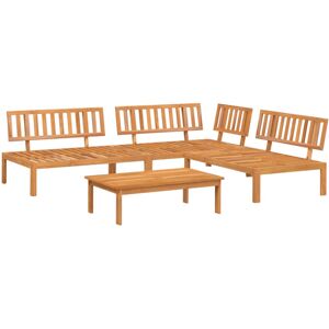 vidaXL Garden Pallet Sofa Set 4 Piece Outdoor Pallet Sofa Solid Wood Acacia vidaXL Garden Pallet Sofa Set 4 Piece Outdoor Pallet Sofa Solid Wood Acacia