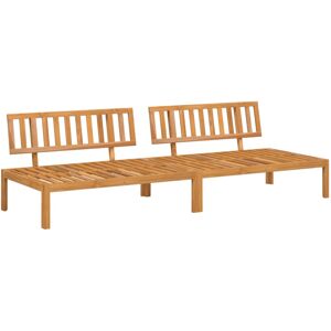 vidaXL Garden Pallet Middle Sofas Outdoor Pallet Sofa 2 pcs Solid Wood Acacia vidaXL Garden Pallet Middle Sofas Outdoor Pallet Sofa 2 pcs Solid Wood Acacia