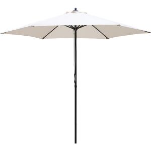 Outsunny 2.8m Patio Umbrella Parasol Outdoor Table Umbrella 6 Ribs Off-White Outsunny 2.8m Patio Umbrella Parasol Outdoor Table Umbrella 6 Ribs Off-White