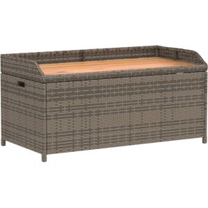 (grey) vidaXL Garden Storage Bench Outdoor Bench Cushion Box Storage Box Poly Ra (grey) vidaXL Garden Storage Bench Outdoor Bench Cushion Box Storage Box Poly Ra