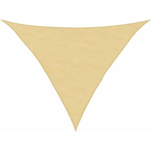 vidaXL Sunshade Sail Sand 3.5x3.5x4.9 m Triangular UV Resistant Shade - Sunshade Sail vidaXL Sunshade Sail Sand 3.5x3.5x4.9 m Triangular UV Resistant Shade - Sunshade Sail