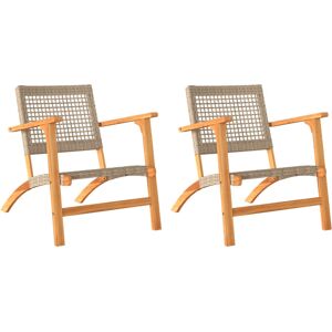 (beige, without table) vidaXL Garden Chairs Outdoor Chair Seat Poly Rattan and A (beige, without table) vidaXL Garden Chairs Outdoor Chair Seat Poly Rattan and A