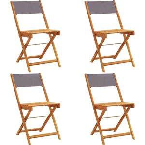 (anthracite, 4 pcs) vidaXL Bistro Chairs Outdoor Chair Dining Chair Solid Wood A (anthracite, 4 pcs) vidaXL Bistro Chairs Outdoor Chair Dining Chair Solid Wood A