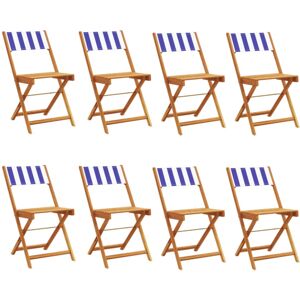 (blue and white, 8 pcs) vidaXL Bistro Chairs Outdoor Chair Dining Chair Solid Wo (blue and white, 8 pcs) vidaXL Bistro Chairs Outdoor Chair Dining Chair Solid Wo