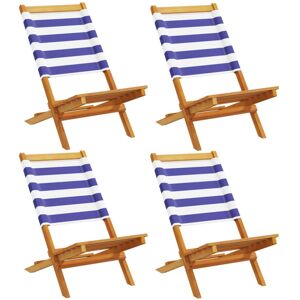 (blue and white, 4 pcs) vidaXL Folding Garden Chairs 6 pcs Chairs Cream White Fa (blue and white, 4 pcs) vidaXL Folding Garden Chairs 6 pcs Chairs Cream White Fa