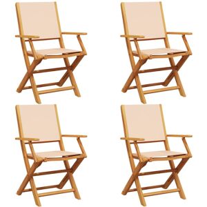 (beige, 4 pcs) vidaXL Garden Chairs Outdoor Chair Dining Chair Solid Wood Acacia (beige, 4 pcs) vidaXL Garden Chairs Outdoor Chair Dining Chair Solid Wood Acacia