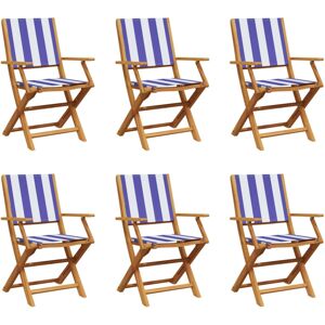 (blue and white, 6 pcs) vidaXL Garden Chairs Outdoor Chair Dining Chair Solid Wo (blue and white, 6 pcs) vidaXL Garden Chairs Outdoor Chair Dining Chair Solid Wo