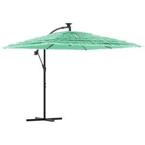 vidaXL Garden Parasol Steel Green 246x246x230 cm - Garden Parasol vidaXL Garden Parasol Steel Green 246x246x230 cm - Garden Parasol