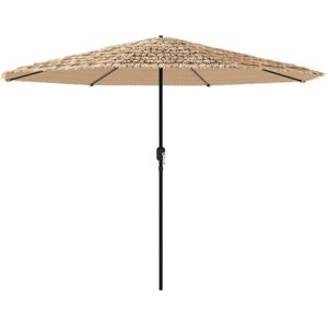 vidaXL Garden Parasol with Steel Pole Brown - Garden parasol vidaXL Garden Parasol with Steel Pole Brown - Garden parasol