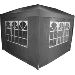 Charles Bentley 3 x 3m Pop Up Gazebo With 4 Sides Easy One Touch Assembly with C Charles Bentley 3 x 3m Pop Up Gazebo With 4 Sides Easy One Touch Assembly with C